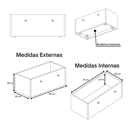 Estante Organizadora de Brinquedos Infantil em Mdf Plancasa:sal Rosa - 7