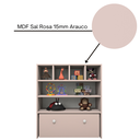 Ver mais imagens de Estante Organizadora de Brinquedos Infantil em Mdf Plancasa:sal Rosa