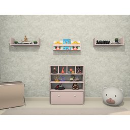 Estante Organizadora de Brinquedos Infantil em Mdf Plancasa:sal Rosa - 2