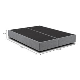 Base Sommier Box Bipartido King (193x203x25) Kappesberg CR35174 Cinza - 2