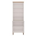 Ver imagem 3 de Cristaleira 80cm com Portas de Vidro e Prateleiras 100% Mdf Cor:branco Fosco/ Teka Soho