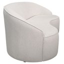 Ver imagem 6 de Sofá Curvo Montserrat 150cm 02 Lugares Linho Bouclé Off White - Nexta Casa