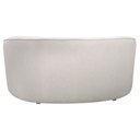 Ver imagem 7 de Sofá Curvo Montserrat 150cm 02 Lugares Linho Bouclé Off White - Nexta Casa