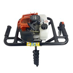 Perfurador de Solo Gasolina 52cc Brocas 10+15cm+ Ext 60cm - 4