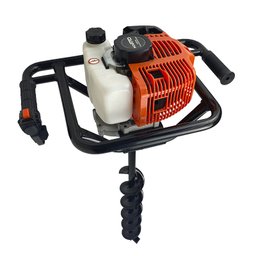 Perfurador de Solo Gasolina 52cc Brocas 10+15cm+ Ext 60cm - 7