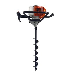 Perfurador de Solo Gasolina 52cc Brocas 10+15cm+ Ext 60cm - 8