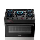 Ver imagem 3 de Fogão de Piso 5 Bocas a Gás Esmaltec Ideal Top Glass Vidro Temperado Inox Bivolt