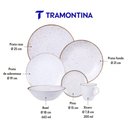 Ver imagem 2 de Jogo de Jantar Rústico Marrom 24 Peças com Bowl Porcelana Tramontina