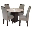 Ver imagem 1 de Conjunto Mesa Redonda com 4 Cadeiras New Ametista Talismã