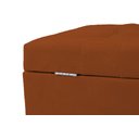 Ver imagem 3 de Recamier Puff Baú Sapateira e Gaveta 90 Cm para Cama de Solteiro - Terracota
