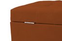 Ver imagem 3 de Recamier Puff Baú Sapateira e Gaveta 90 Cm para Cama de Solteiro - Terracota