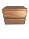 Ver imagem 1 de 1 Mesa de Cabeceira com 2 Gavetas Cor Freijó 40x30x30 100% Mdf