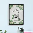 Ver imagem 2 de Quadro Alexa Lave A Roupa 33x24cm - com vidro:Madeira branca