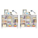 Ver imagem 2 de Kit 2 Nichos Organizadores com 3 Gavetas Branco/colorido - Fdecor