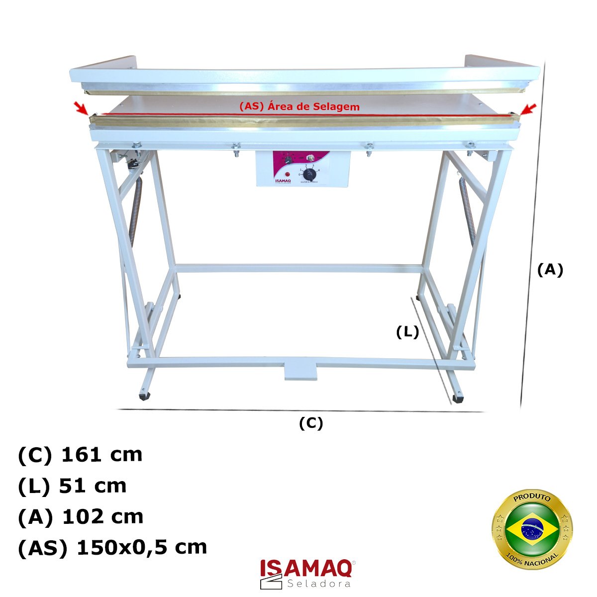 Seladora para Banner Pedal1,5m - 2