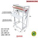Ver imagem 2 de Seladora para Sacos de Gelo Pedal Tubular 1m