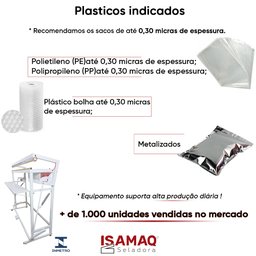 Seladora para Sacos de Gelo Pedal Tubular 1m - 4