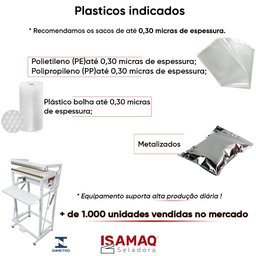 Seladora para Sacos de Gelo Pedal 50cm Tubular - 4