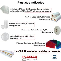 Seladora de Embalagens Plásticas Manual sem Temporizador 50cm - 4
