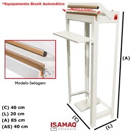 Seladora de Embalagens Plásticas Pedal 40cm - 2