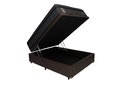 Ver imagem 1 de Cama Base Box com Baú Casal + Colchão de Molas Ensacadas Madrid Probel - 138x188x72:marrom
