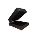 Ver imagem 1 de Cama Base Box com Baú Casal + Colchão de Molas Ensacadas Madrid Probel - 138x188x72:marrom