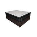 Ver imagem 2 de Cama Base Box com Baú Casal + Colchão de Molas Ensacadas Madrid Probel - 138x188x72:marrom