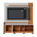 Ver imagem 7 de Estante Home Tv 75 Pol 2 Portas 182 Cm Jurere Off White Matte Freijo Colibri