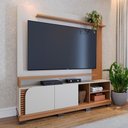 Ver imagem 2 de Estante Home Tv 75 Pol 2 Portas 182 Cm Jurere Off White Matte Freijo Colibri