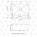 Ver imagem 4 de CUBA PARA COZINHA GOURMET PIA AÇO INOX COM ACESSÓRIOS TRUKÁ PINGOO.CASA