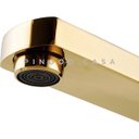 Ver imagem 4 de Torneira para banheiro cascata Misturador Monocomando Baixa Madeira Pingoo.casa - Dourado