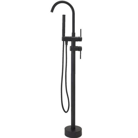 Misturador para banheira Monocomando de Piso Uraim Pingoo.casa - Preto