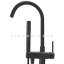 Ver imagem 3 de Misturador para banheira Monocomando de Piso Uraim Pingoo.casa - Preto