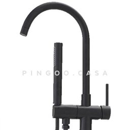Misturador para banheira Monocomando de Piso Uraim Pingoo.casa - Preto - 3