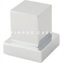 Ver imagem 4 de Acabamento de Registro em Metal Quadrado Mearim Pingoo.casa - Cromado