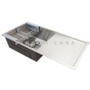 Ver imagem 1 de Cuba para cozinha gourmet pia aço inox com acessórios kanindé Pingoo.casa