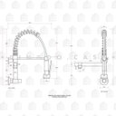 Ver imagem 4 de Torneira para Cozinha Gourmet de Parede Munim Pingoo.Casa - Preto