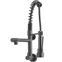 Torneira para Cozinha Gourmet de Parede Munim Pingoo.Casa - Preto - 1