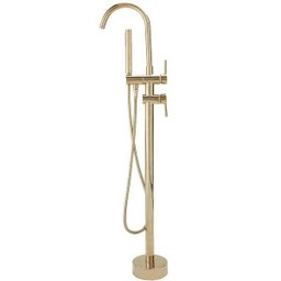 Misturador para banheira Monocomando de Piso Uraim Pingoo.casa - Dourado - 1