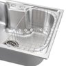 Cuba para Cozinha Pia Inox com Acessórios Carajás e Torneira Gourmet Monocomando Extensível - 4