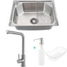 Kit Torneira gourmet Gurupi e cuba inox guarani com acessórios para cozinha - 1