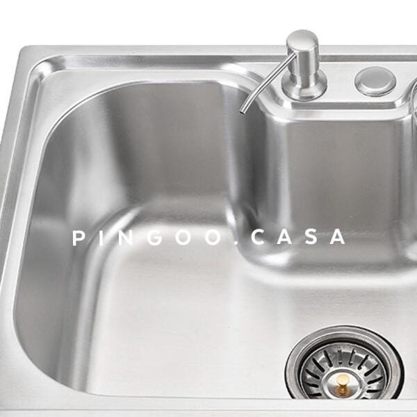 Cuba para Cozinha Pia Inox com Acessórios e Tábua Carajás e Torneira Gourmet Monocomando Munim - 3