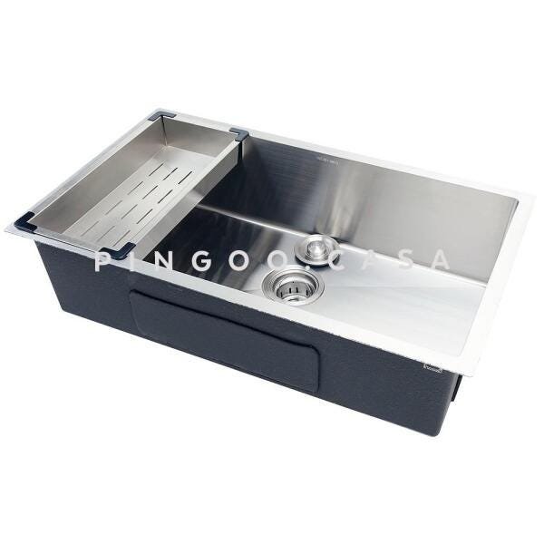 Cuba para cozinha gourmet pia aço inox com acessórios Terena 69 cm Pingoo.casa - Prata - 2