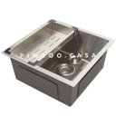 Ver imagem 3 de Cuba para cozinha gourmet pia aço inox com acessórios Terena 40 cm Pingoo.casa - Prata