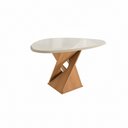 Ver imagem 4 de Conjunto Sala de Jantar Luna Kappesberg 4 Cadeiras Veludo Bege