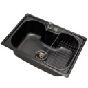 Ver imagem 1 de Cuba para cozinha gourmet pia aço inox com acessórios Carajás pingoo.casa - Preto