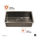 Ver imagem 4 de Cuba para Cozinha Gourmet Pia Aço Inox com Acessórios Terena 69 Cm Pingoo.casa - Preto