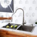 Ver imagem 2 de Cuba para cozinha pia dupla em aço inox com acessórios Awá PIngoo.casa