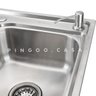 CUBA PARA COZINHA GOURMET PIA DUPLA AÇO INOX COM ACESSÓRIOS E TÁBUA DE CORTE TICUNAS PINGOO.CASA - 3
