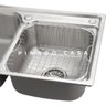 CUBA PARA COZINHA GOURMET PIA DUPLA AÇO INOX COM ACESSÓRIOS E TÁBUA DE CORTE TICUNAS PINGOO.CASA - 4
